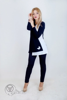 Туника 889 синий Mita Fashion