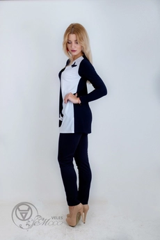 Туника 889 синий Mita Fashion
