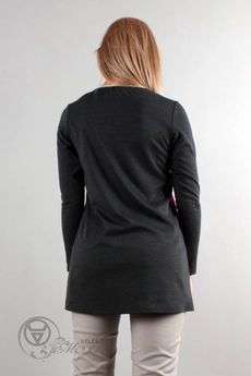Туника 889 красный+серый Mita Fashion