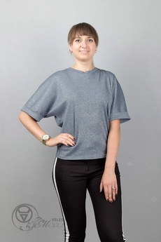 Джемпер 917 синий Mita Fashion