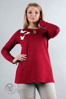 Туника 924 красный Mita Fashion