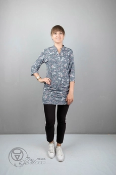 Туника 950 серо-голубой Mita Fashion