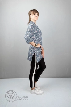 Туника 950 серо-голубой Mita Fashion