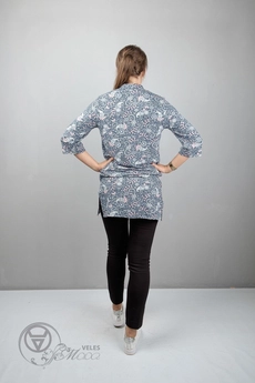 Туника 950 серо-голубой Mita Fashion