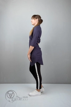 Туника 951 синий однотон Mita Fashion