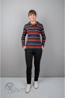 Джемпер 965 красный Mita Fashion