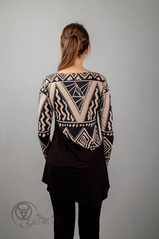 Туника 975 орнамент вверху Mita Fashion