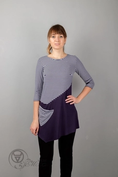 Туника 975 синий Mita Fashion