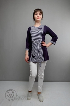 Туника 981 полоска Mita Fashion