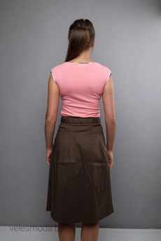 Майка 992 розовый+клетка Mita Fashion