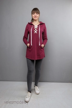 Туника 1025 бордо Mita Fashion