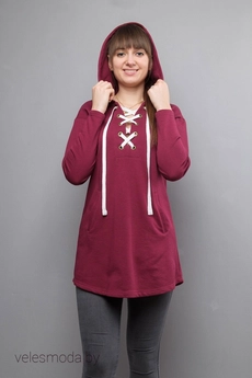 Туника 1025 бордо Mita Fashion
