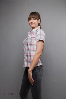 Рубашка 726 клетка Mita Fashion
