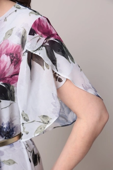 *Платье 2321 молочный + фиолет Moda-Versal