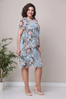 Платье 2327 светло-голубой Moda-Versal