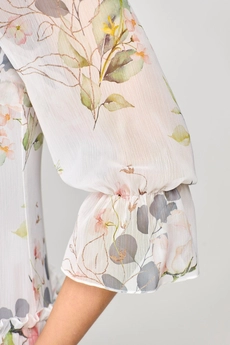 Платье 2328 молочный + цветы Moda-Versal