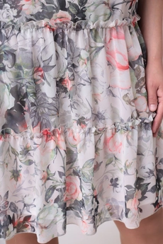 Платье 2328 серо-розовый Moda-Versal