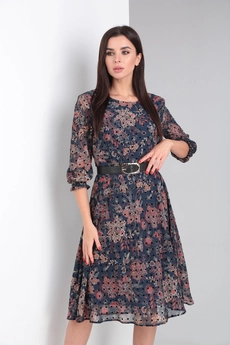 Платье 2363 синий Moda-Versal