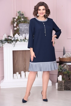 Платье 2365 темно-синий Moda-Versal