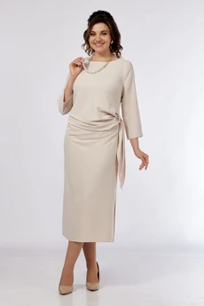 Платье 2517 бежевый Moda-Versal