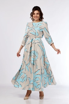 Платье 2525 голубой Moda-Versal