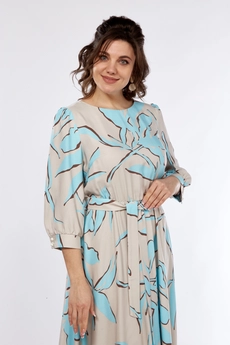 Платье 2525 голубой Moda-Versal