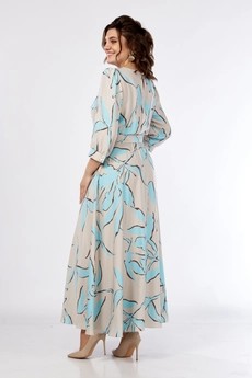 Платье 2525 голубой Moda-Versal