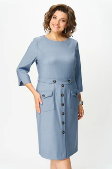 Платье 2559 голубой Moda-Versal