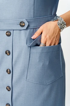 Платье 2559 голубой Moda-Versal