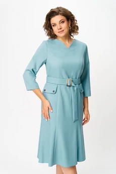 Платье 2560 голубой Moda-Versal