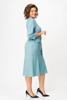 Платье 2560 голубой Moda-Versal
