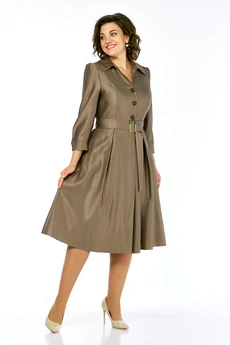 Платье 2564 коричневый Moda-Versal