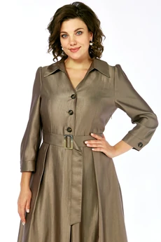 Платье 2564 коричневый Moda-Versal