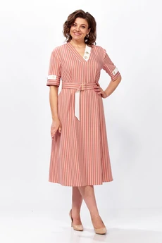Платье 2642 розовый Moda-Versal
