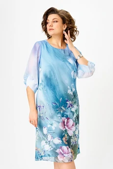Платье 2646 голубой Moda-Versal