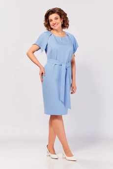 Платье 2680 голубой Moda-Versal