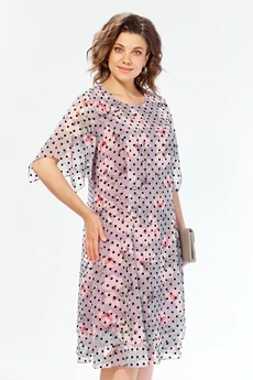 Платье 2681 пудровый Moda-Versal