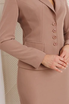 Костюм с юбкой 2224 капучино Мода-Юрс
