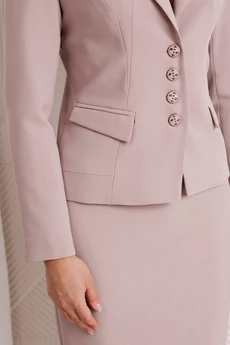 Костюм с юбкой 2224 пыльная роза Мода-Юрс