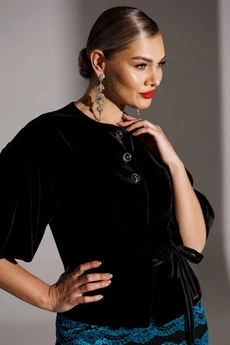 Костюм с юбкой 25-2623 бирюзовый Мода-Юрс