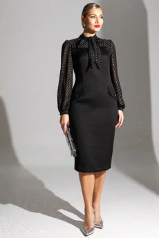 Платье 25-2779 черный Мода-Юрс