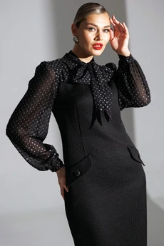 Платье 25-2779 черный Мода-Юрс