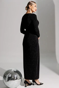 Платье 25-2879 черный Мода-Юрс