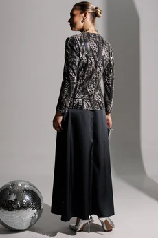 Костюм с юбкой 25-2881 серый Мода-Юрс