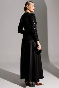 Костюм с юбкой 25-2881 черный Мода-Юрс
