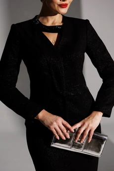 Костюм брючный 25-2888 черный Мода-Юрс