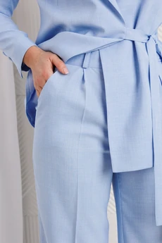 Костюм брючный 26-2669 голубой Мода-Юрс