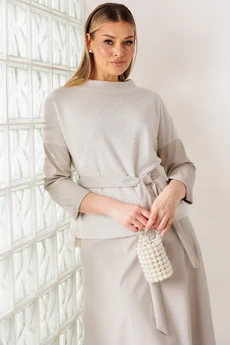 Костюм с юбкой 26-2718 белый Мода-Юрс