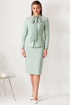 Костюм с юбкой 26-2808 ментол Мода-Юрс