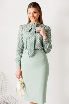 Костюм с юбкой 26-2808 ментол Мода-Юрс